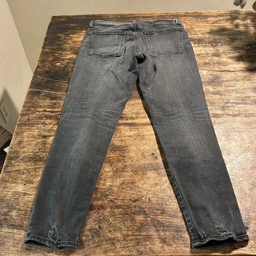 Moussy vintage SAAB black slightly intentionally distressed black denim size 27 - Picture 5 of 15